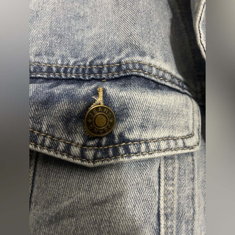 Loragal Blue Denim Jean Jacket Size L - Picture 6 of 11